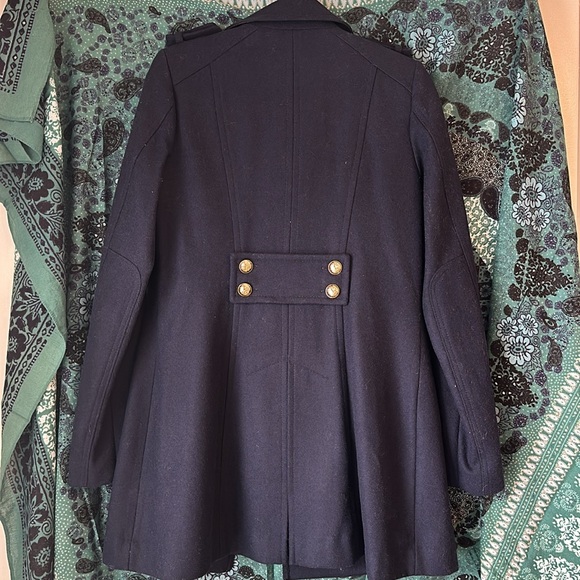New, without tags. Via Spiga Women’s Wool Blend Peacoat - Picture 3 of 3